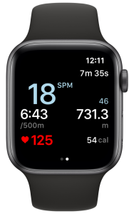 A workout with RowingCoach on the Apple Watch